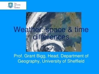 Weather: space &amp; time differences