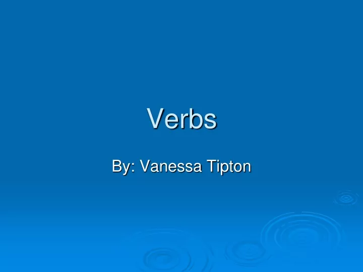 verbs