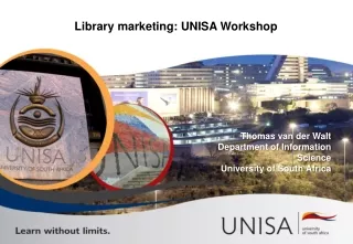 Library marketing: UNISA Workshop