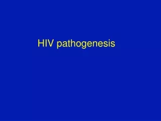 HIV pathogenesis