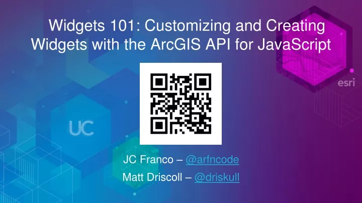 widgets 101 customizing and creating widgets with the arcgis api for javascript