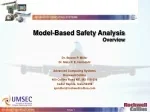 Model-Based Safety Analysis Overview - slide 1