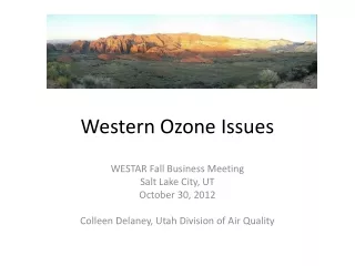 Western Ozone Issues
