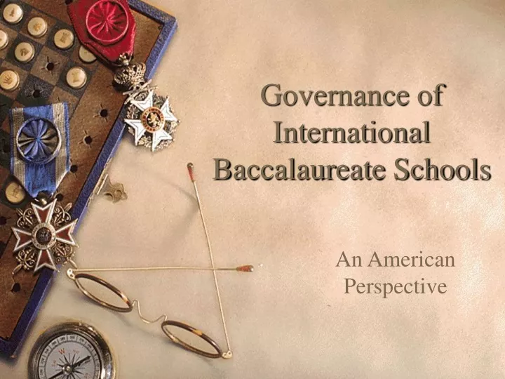 governance of international baccalaureate schools