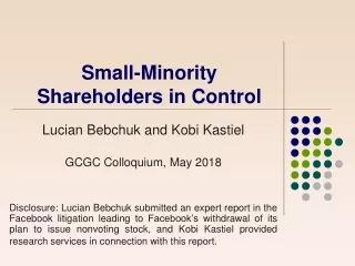 Small-Minority Shareholders in Control
