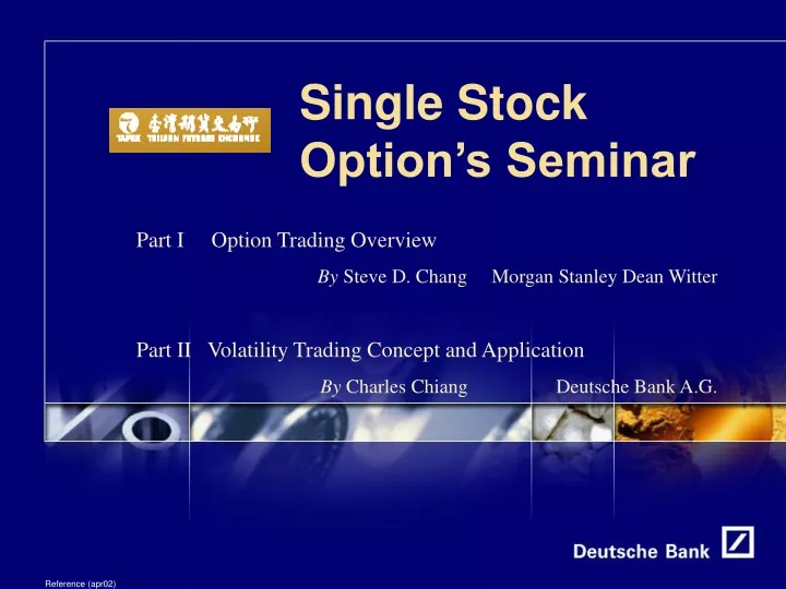 single stock option s seminar