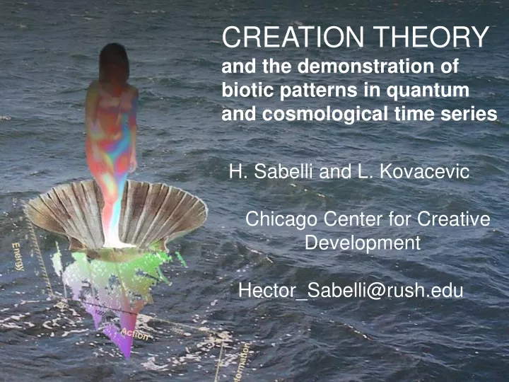 creation theory and the demonstration of biotic