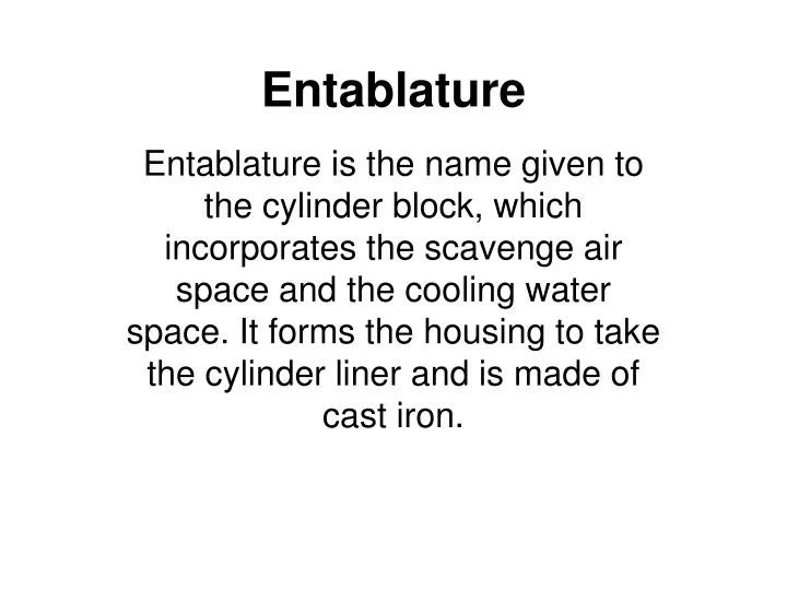 entablature