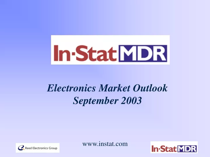 electronics market outlook september 2003