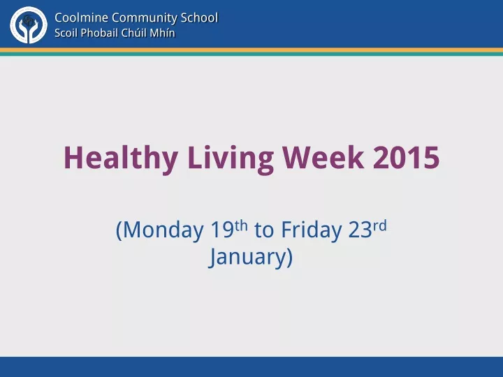 healthy living week 2015