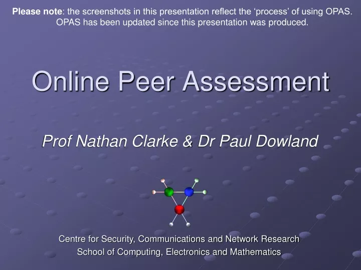 online peer assessment