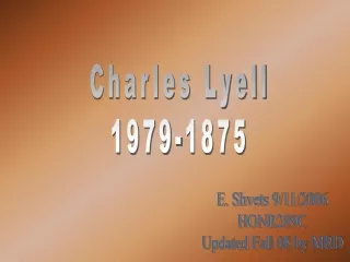 Charles Lyell 1979-1875