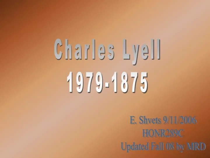 charles lyell 1979 1875