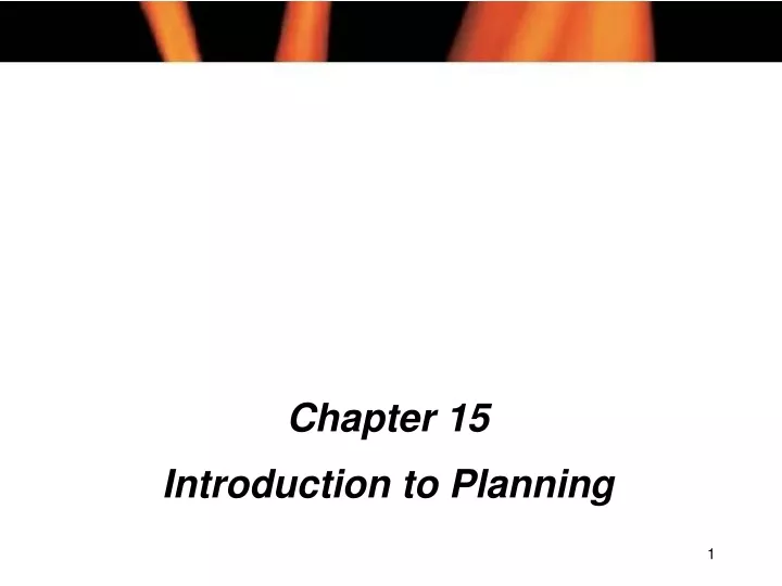 chapter 15 introduction to planning
