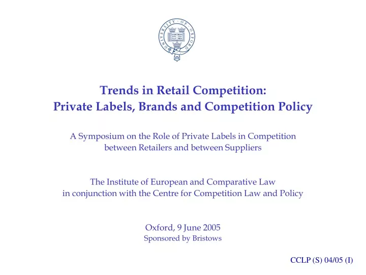 trends in retail competition private labels