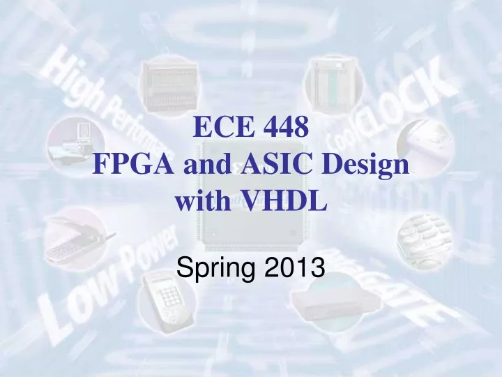 ece 448 fpga and asic design with vhdl