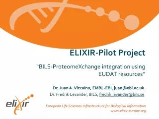 ELIXIR-Pilot Project