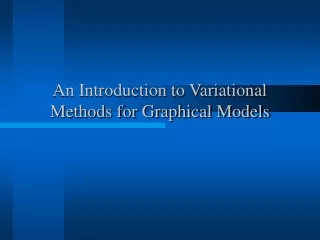 An Introduction to Variational Methods for Graphical Models