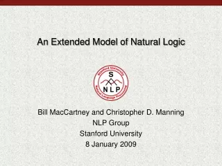 An Extended Model of Natural Logic