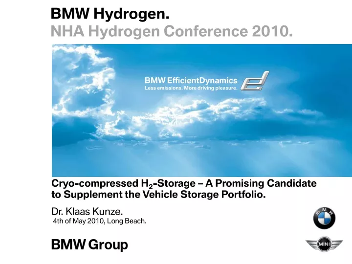bmw hydrogen nha hydrogen conference 2010