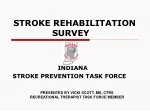 Comprehensive Stroke Rehabilitation Survey in Indiana - slide 1