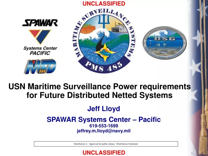 usn maritime surveillance power requirements for future distributed netted systems