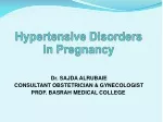 Hypertensive Disorders in Pregnancy - slide 1