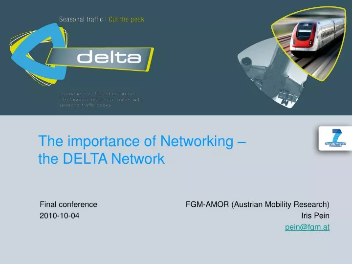the importance of networking the delta network