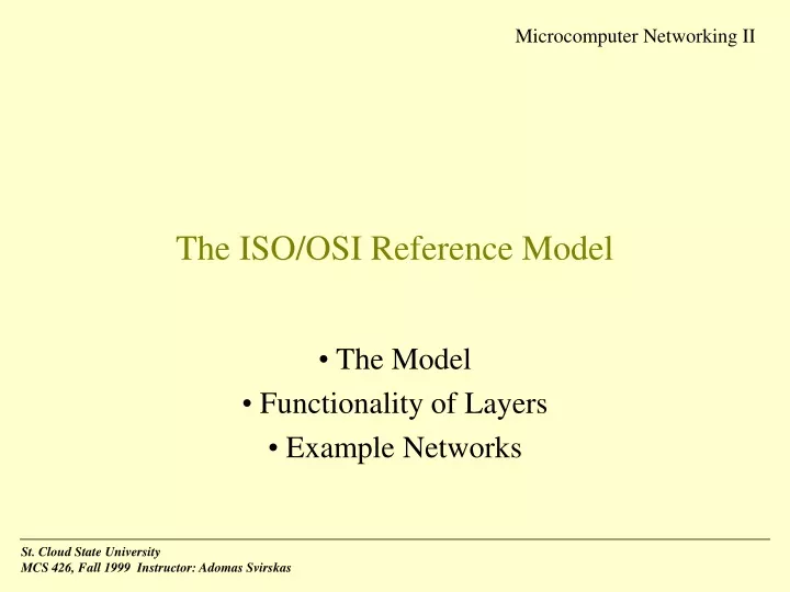 the iso osi reference model