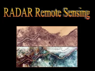 RADAR Remote Sensing