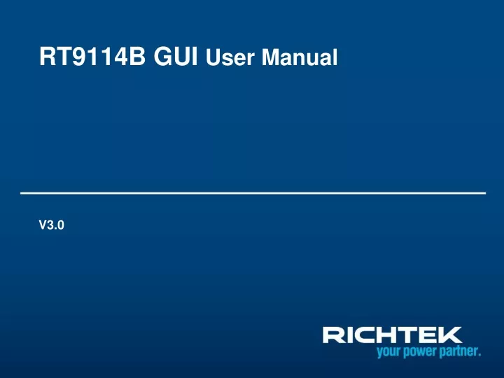 rt9114b gui user manual