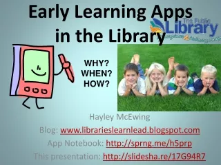 Early Learning Apps in the Library