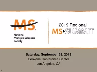 Saturday, September 28, 2019 Convene Conference Center Los Angeles, CA