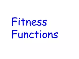 Fitness Functions