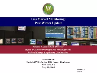 Gas Market Monitoring:  Past Winter Update