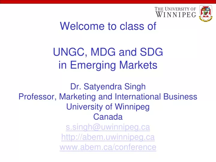 welcome to class of ungc mdg and sdg in emerging
