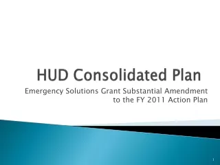 HUD Consolidated Plan