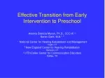 PPT - Transition from Early Intervention to Preschool Special Education ...