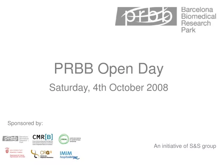 prbb open day saturday 4th october 2008