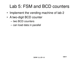 Lab 5: FSM and BCD counters