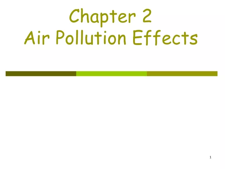 chapter 2 air pollution effects
