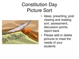 Constitution Day Picture Sort