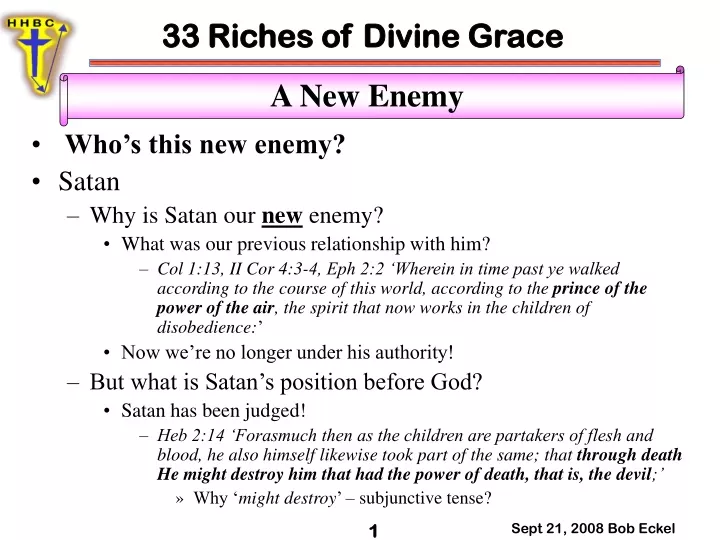 33 riches of divine grace