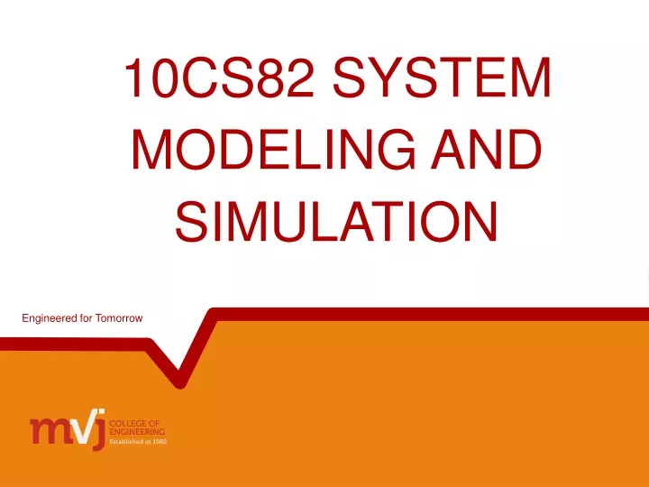 10cs82 system modeling and simulation