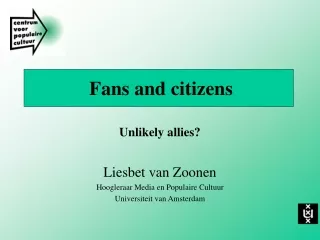 Fans and citizens