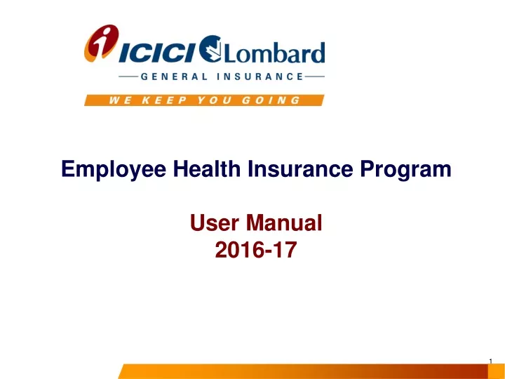 employee health insurance program user manual