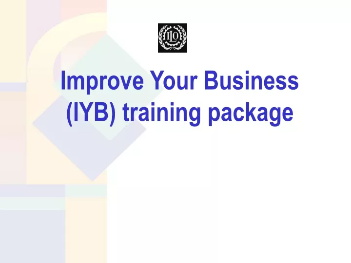 improve your business iyb training package