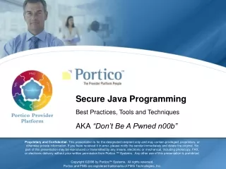 Secure Java Programming