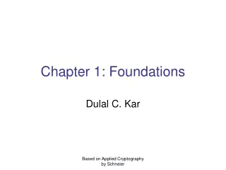 Chapter 1: Foundations