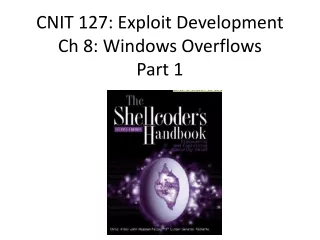 CNIT 127: Exploit Development Ch 8: Windows Overflows Part 1